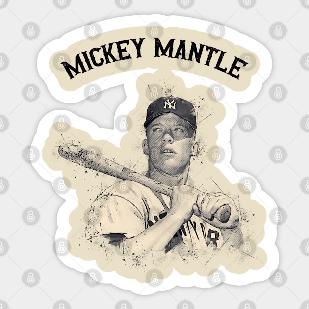 Mickey Mantle Sticker by Yopi